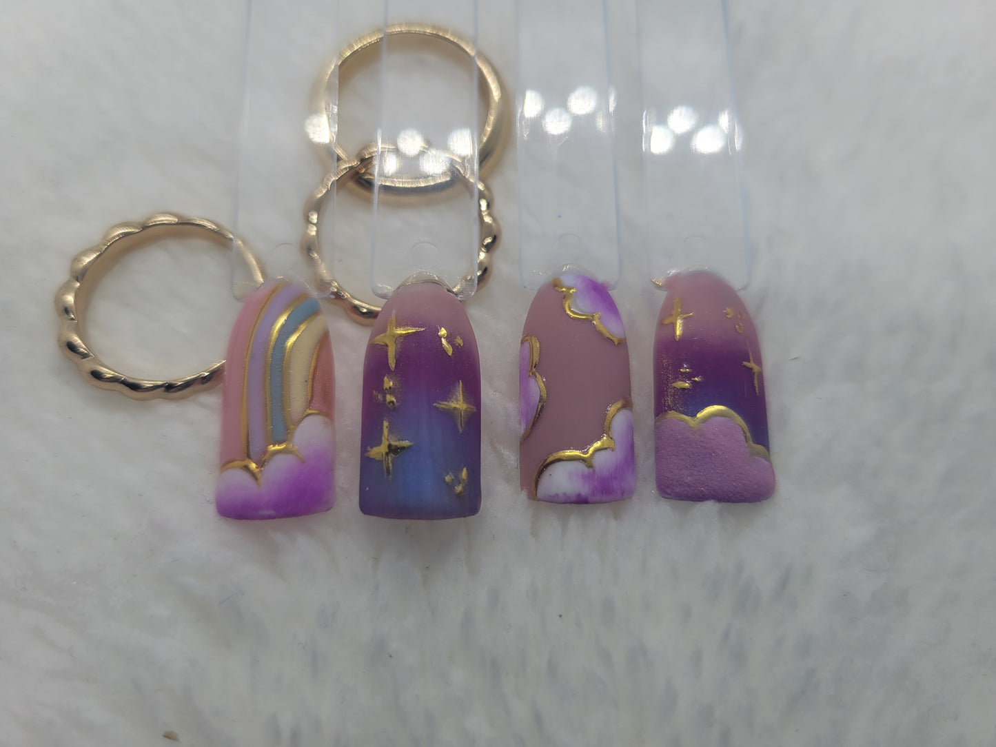 Purple Clouds/ Care bear