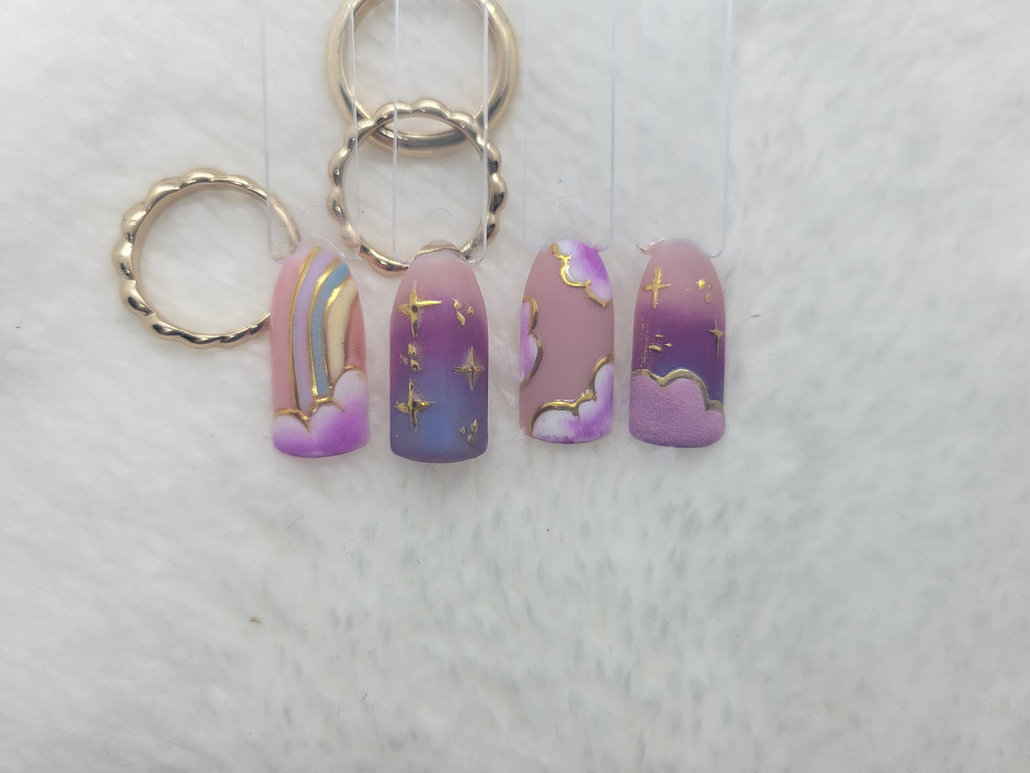 Purple Clouds/ Care bear