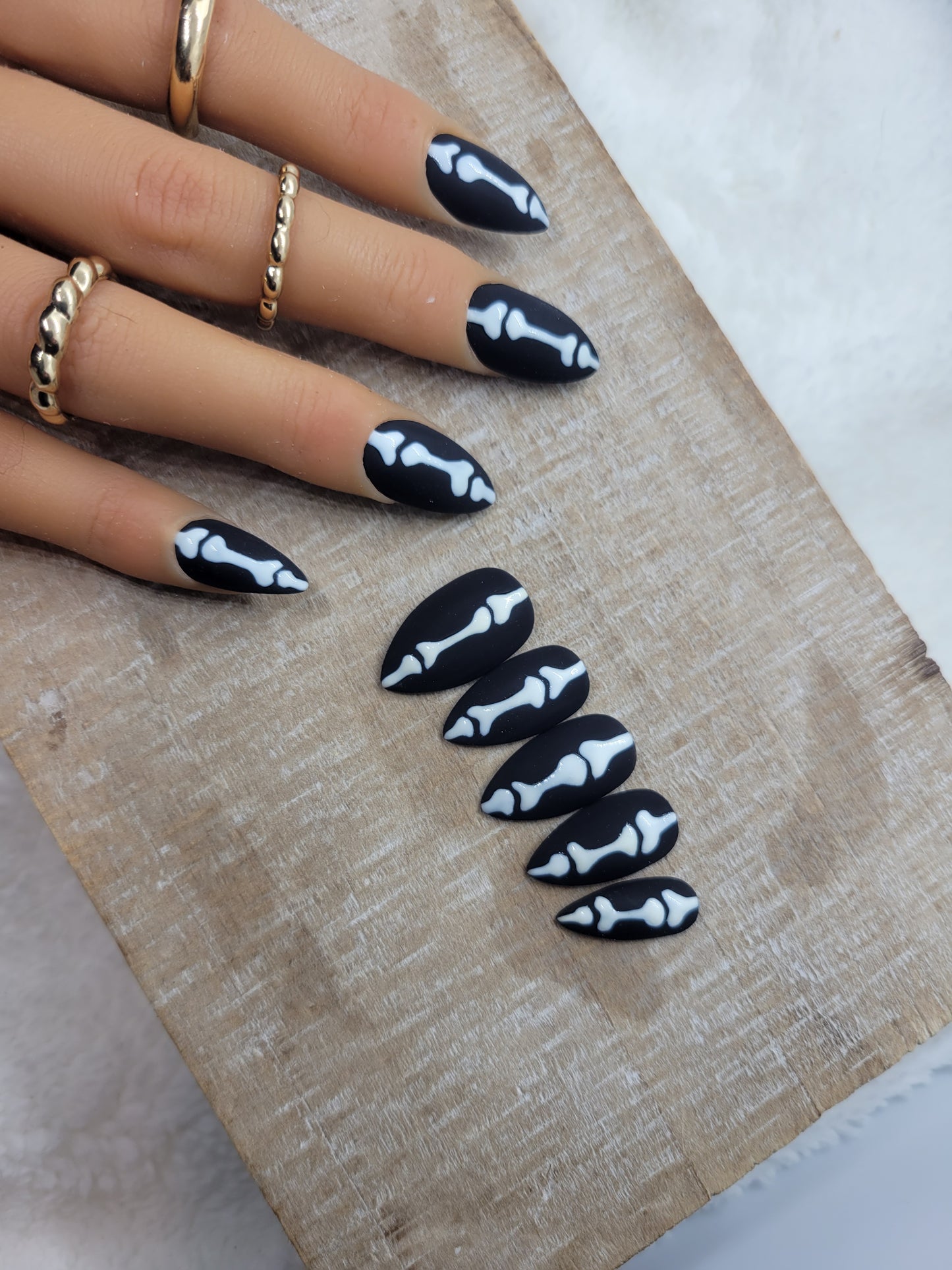 Glow-in-the-dark Finger bones