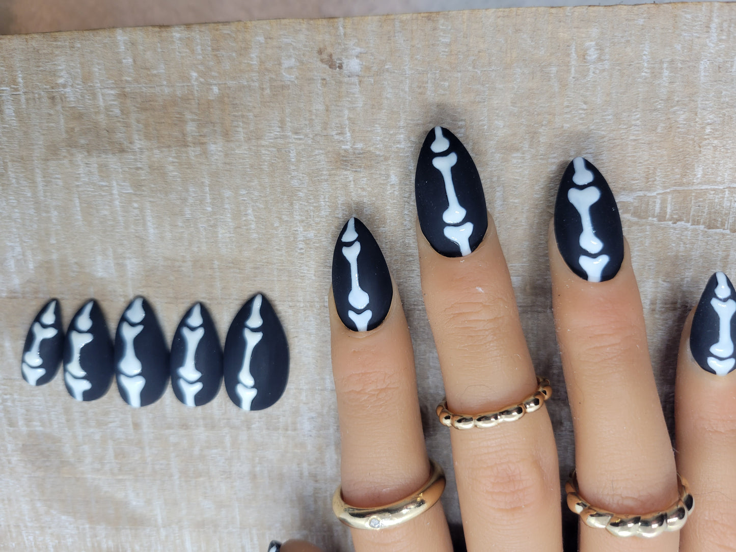 Glow-in-the-dark Finger bones
