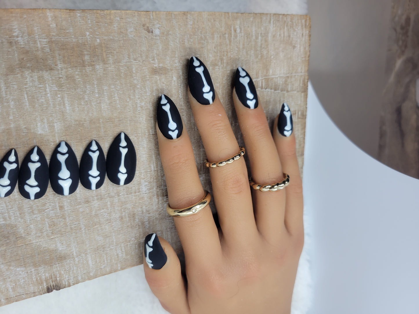 Glow-in-the-dark Finger bones