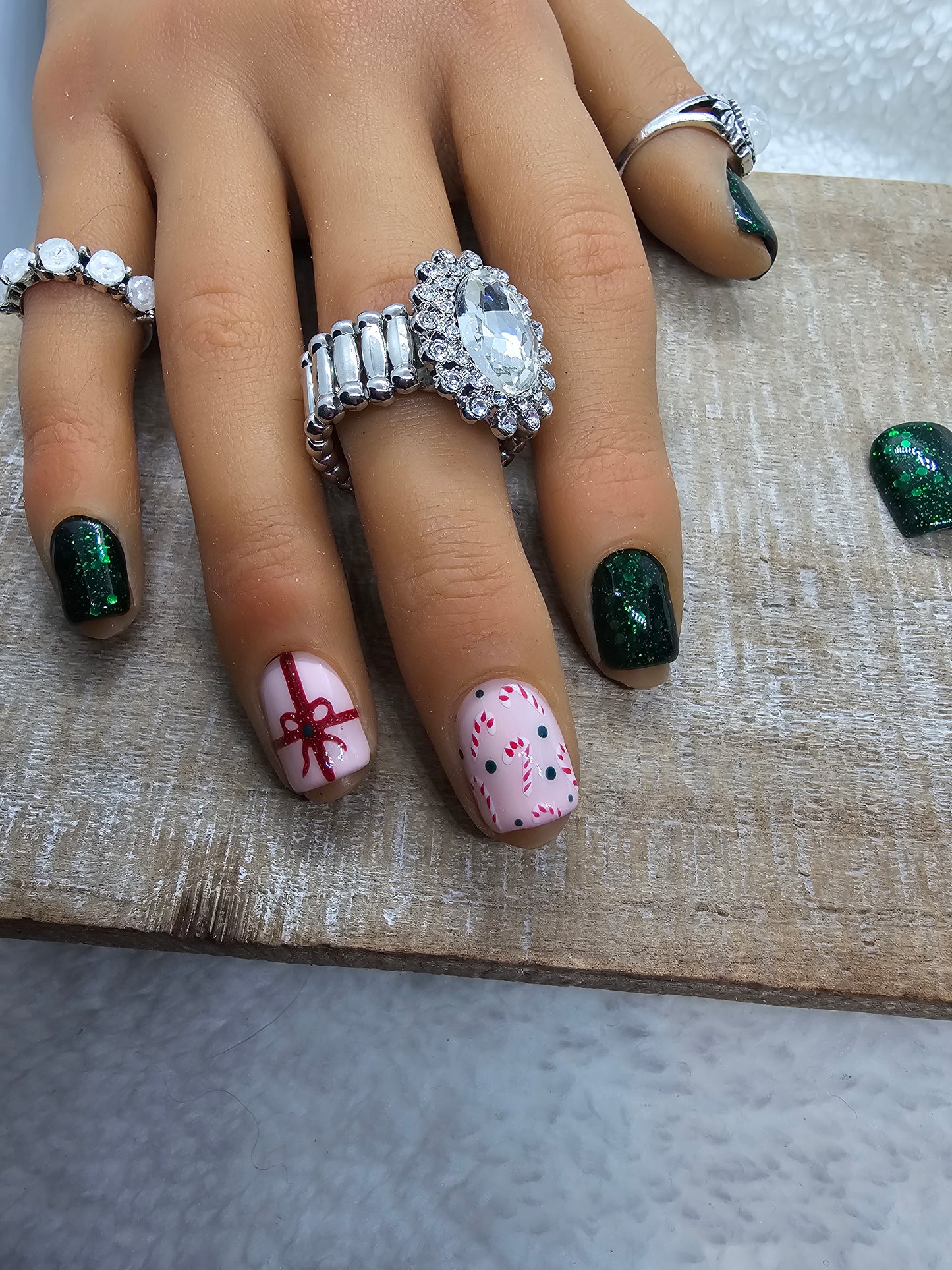 Candy Cane and Glitter