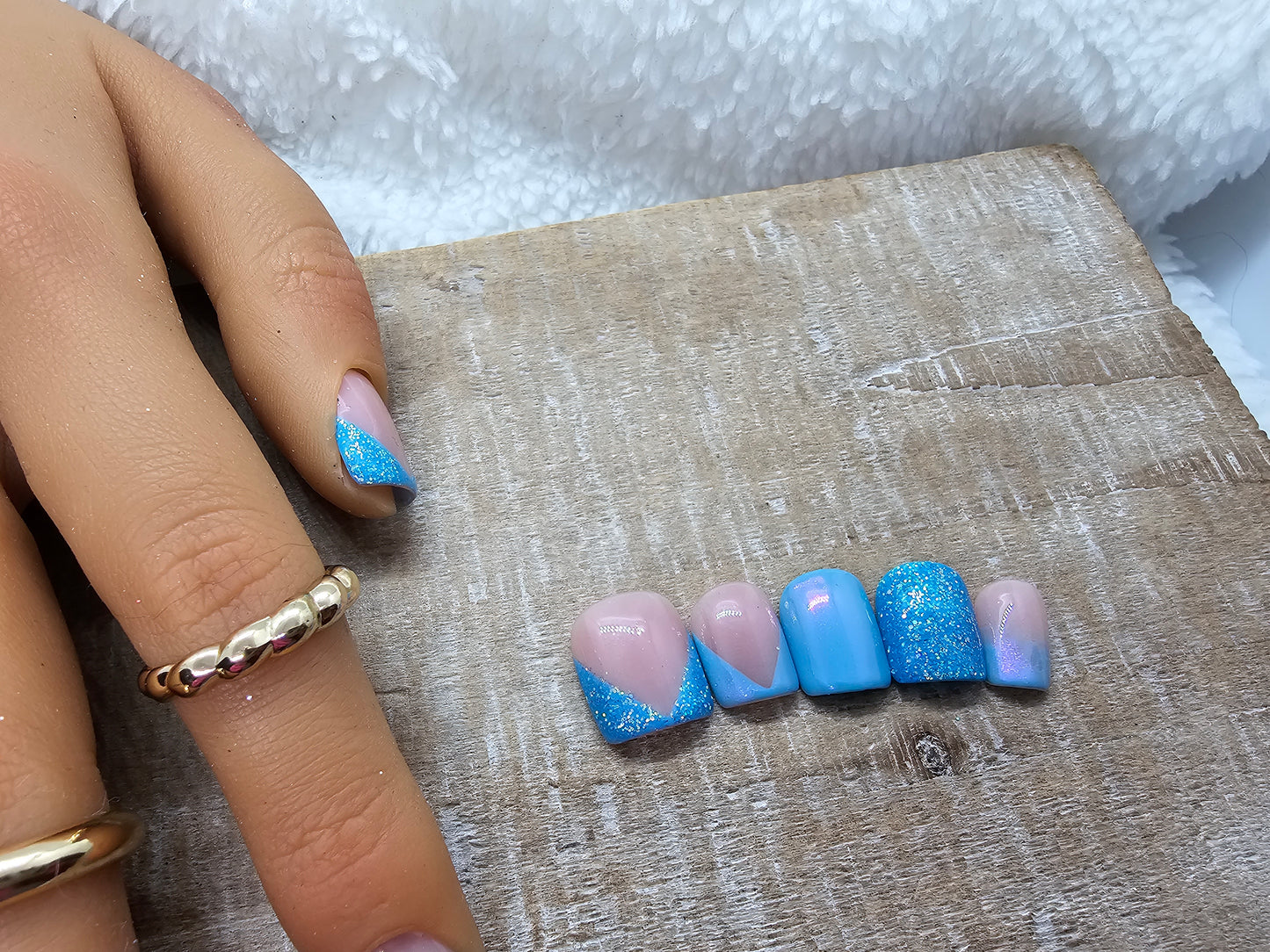 Blue glazed french