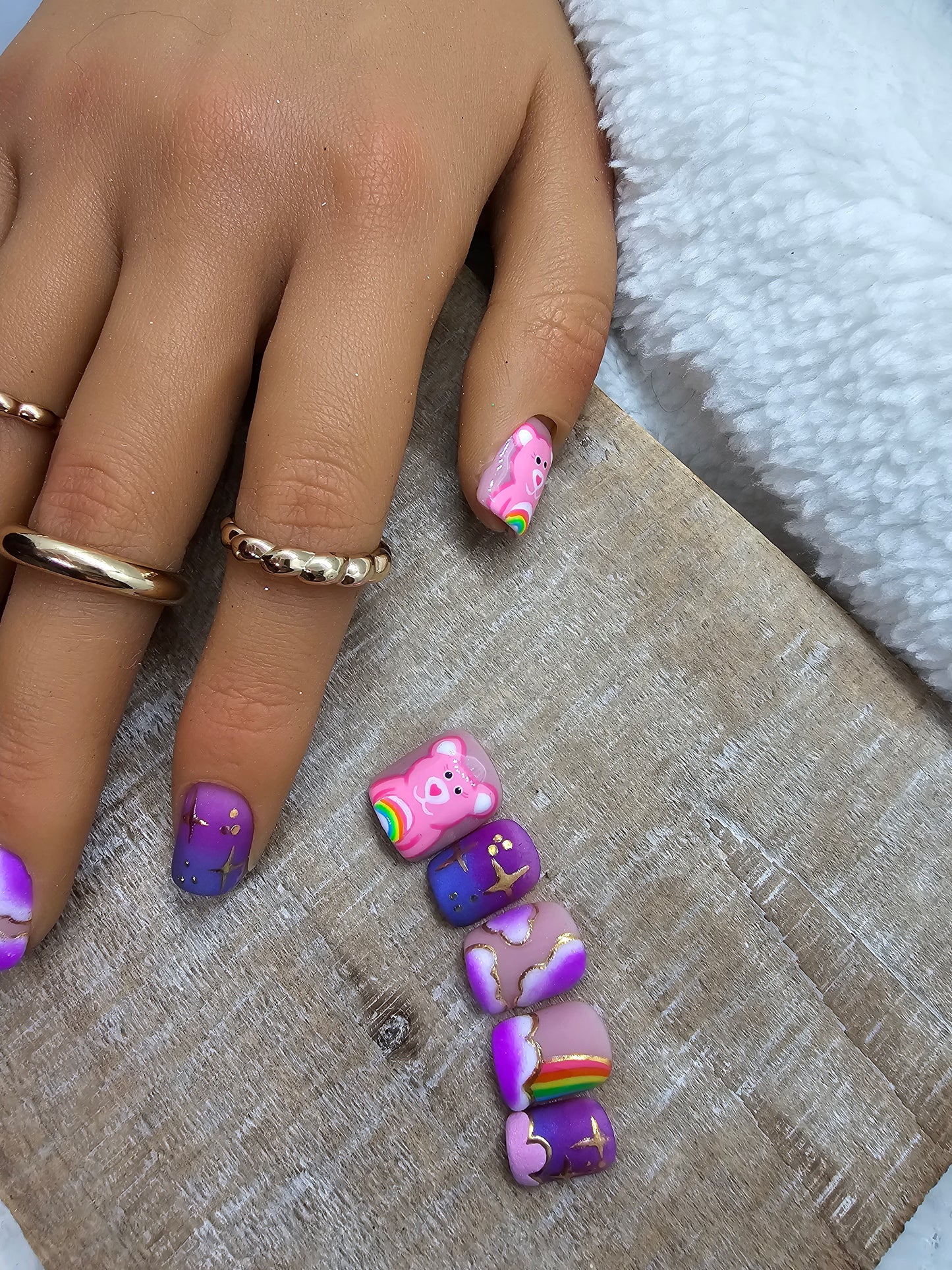 Purple Clouds/ Care bear