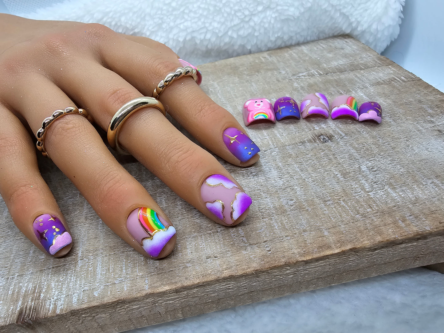 Purple Clouds/ Care bear