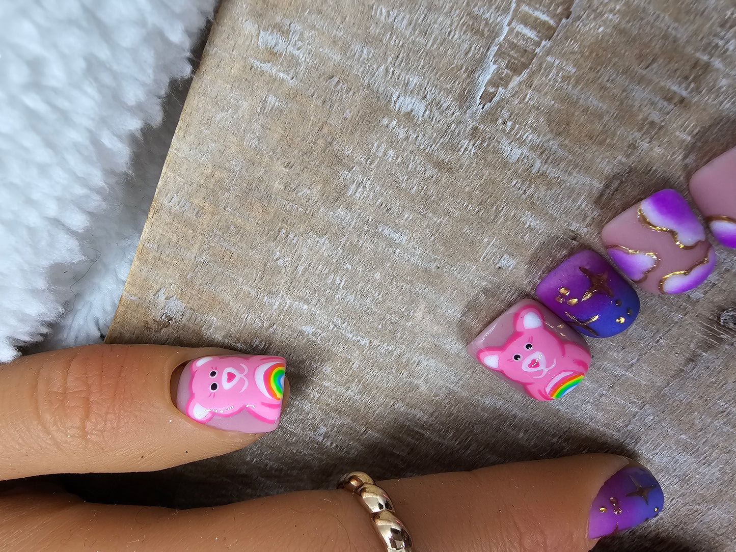 Purple Clouds/ Care bear