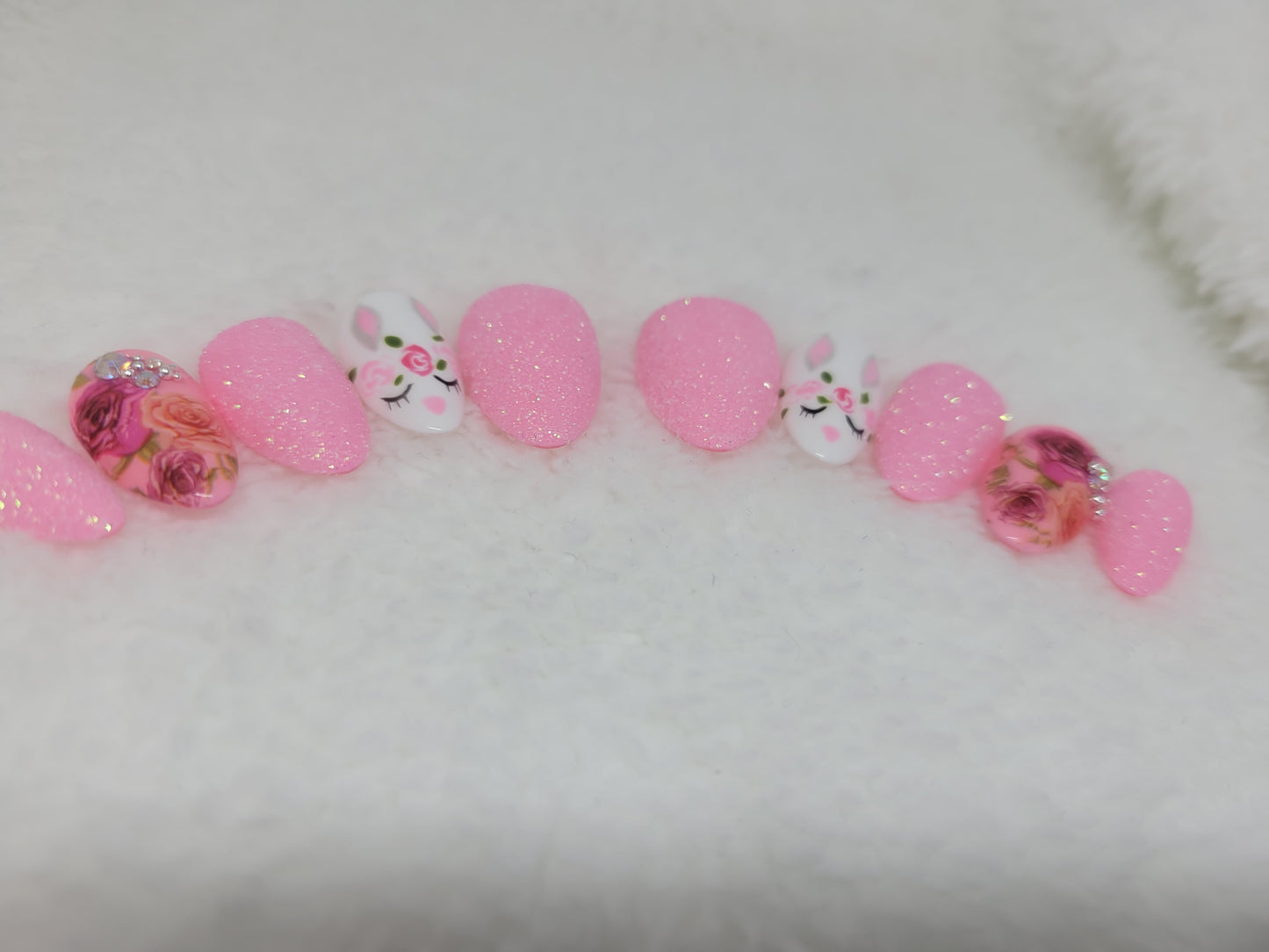 Floral bunny sugared