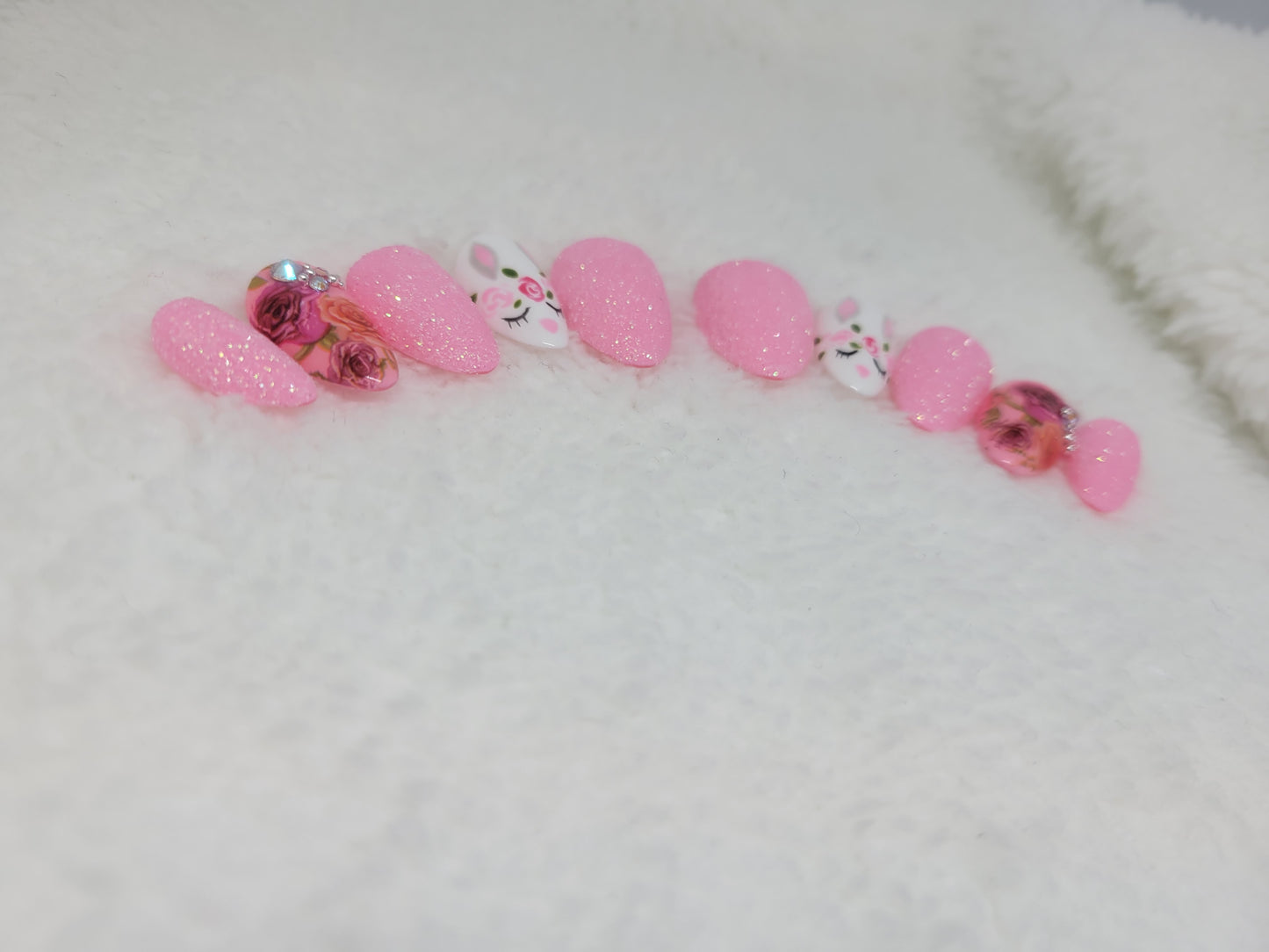 Floral bunny sugared
