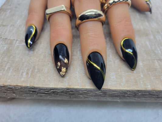 Black N' gold leaf